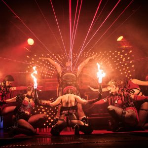 mega stage fire